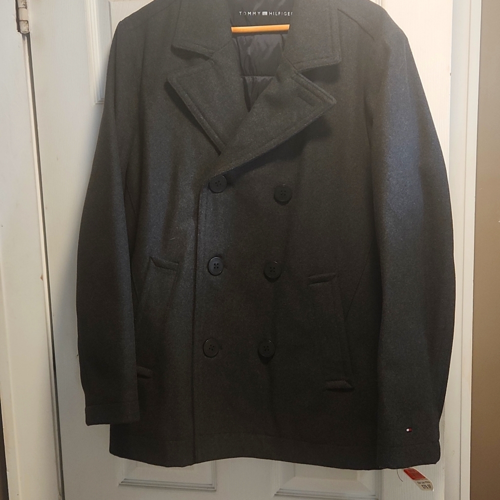 Tommy Hilfiger double breasted light weight coat - Picture 1 of 2